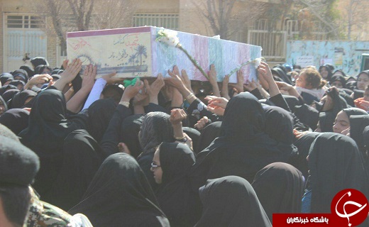 مراسم تشیع وخاکسپاری دوشهید گمنام در شهرستان خاتم + تصویر