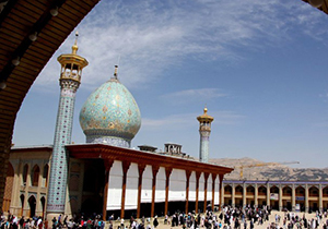 حرم مطهر شاهچراغ (ع) سوگوار شهادت صدیقه طاهره (س)