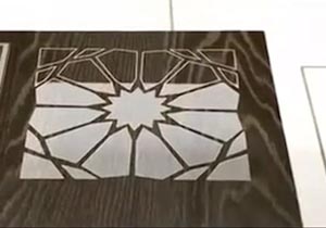طراحی روی چوب با لیزر +فیلم