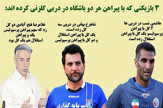 بازیکنانی که در تاریخ دربی با پیراهن هر 2 باشگاه گل زده اند +عکس
