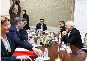 ظریف با نخست وزیر کرواسی دیدار کرد