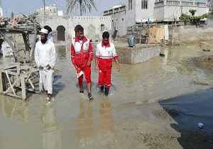 امدادرسانی به ۳۳۰ نفر گرفتار سیلاب درجنوب سیستان و بلوچستان