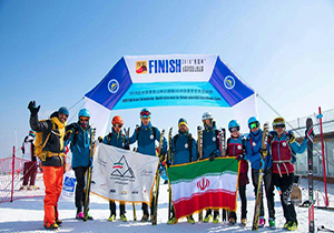 مهاباد نایب قهرمان مسابقات کوهنوردی با اسکی  آسیا
