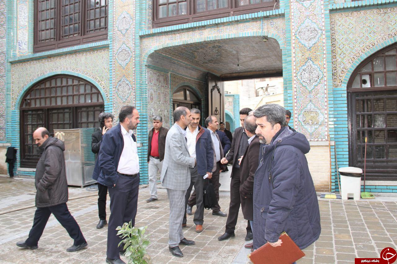 بررسی وضعیت تکیه معاون الملک توسط ستاد بحران شهرستان کرمانشاه +تصاویر