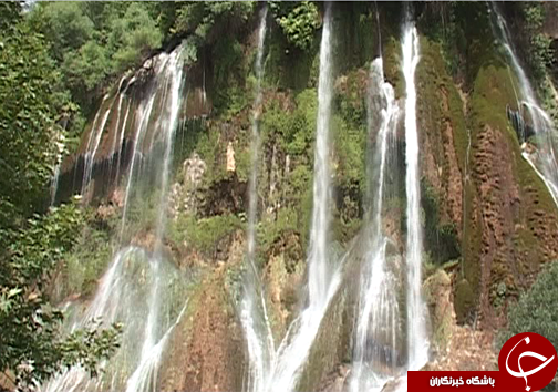 آبشار بیشه یکی از منحصربه فرد&zwnj;ترین آبشار&zwnj;های ایران /جاذبه گردشگری بی نظیر در لرستان + تصـاویر