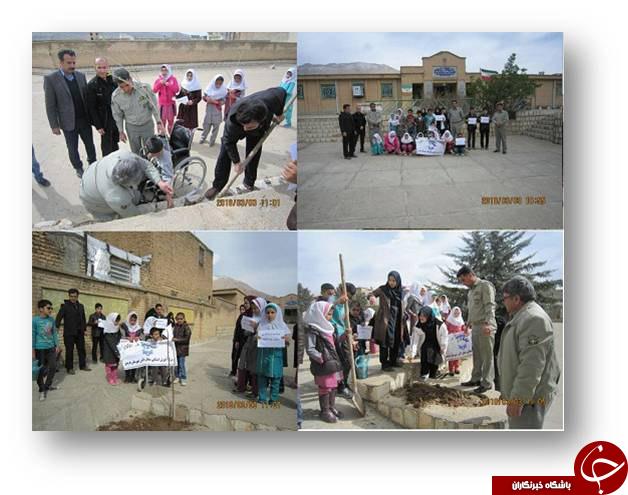 کاشت نهال توسط دانش آموزان هرسینی