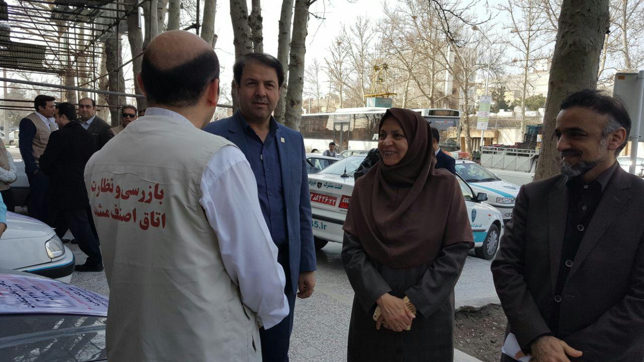 مانور خودرویی طرح نظارت بر اصناف شهر مشهد