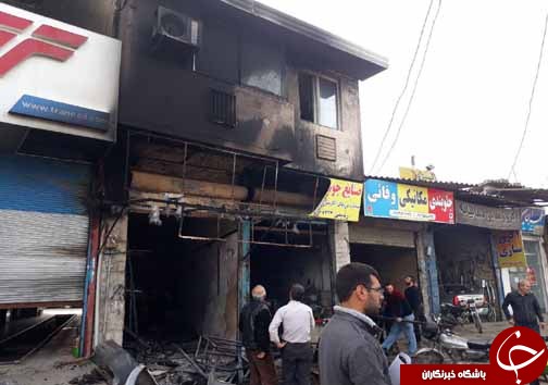 مهار حریق با تلاش آتش نشانان ساری مهار حریق با تلاش آتش نشانان ساری