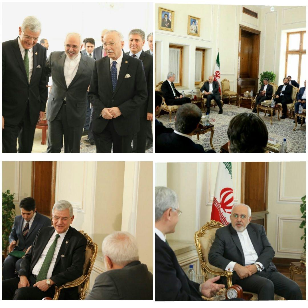 دیدار با رئیس کمیسیون سیاست خارجی مجلس ترکیه با ظریف