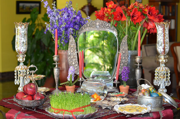 مدل های تزیین سفره هفت سین سنتی برای نوروز+تصاویر