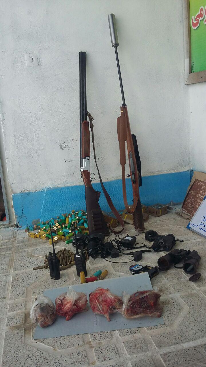 کشف سلاح و مهمات غیر مجاز از شکارچی متخلف در مه ولات