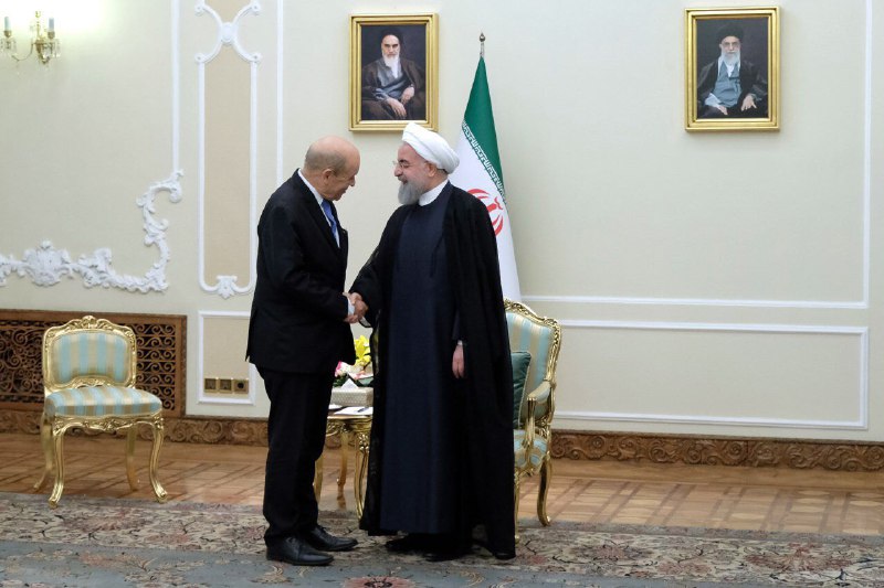 وزیر امور خارجه فرانسه با روحانی دیدار کرد