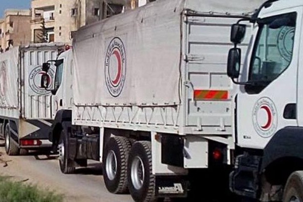 خروج کامیون‌های حامل کمک‌ها از غوطه شرقی بدون تخلیه محموله