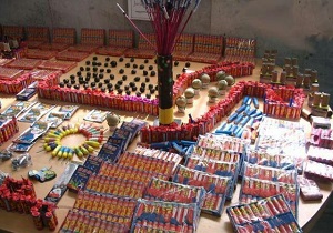 ۴ هزار عدد انواع مواد محترقه در قم کشف و ضبط شد