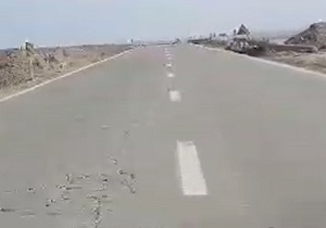 وضعیت نامناسب جاده عباس آباد-سبزواز + فیلم