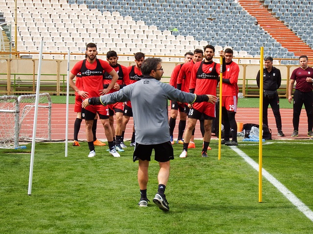 برگزاری تمرین تیم ملی با حضور ملی پوشان پرسپولیس