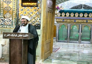غبارروبی ضریح مطهر امامزاده عبدالله (ع) بافق