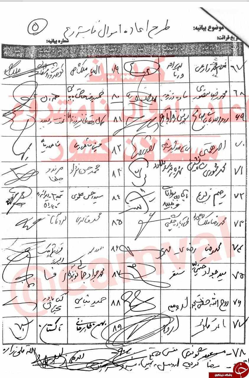 اسامی نمایندگان امضاکننده طرح اعاده اموال نامشروع مسئولان منتشر شد