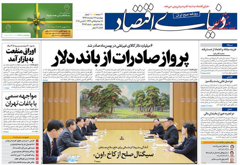 صفحه نخست روزنامه های اقتصادی 16 اسفندماه صفحه نخست روزنامه های اقتصادی 16 اسفندماه