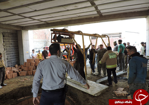 سقوط مرگبار بدون تلفات جانی در ساری +تصاویر