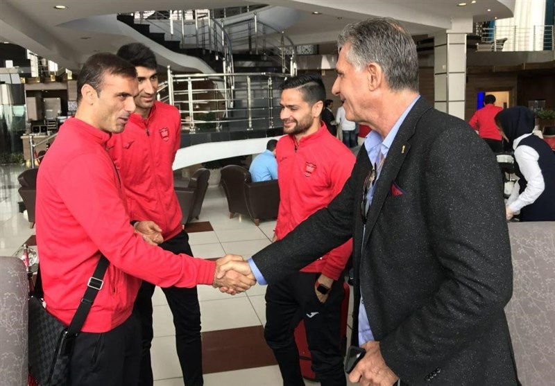 دیدار بازیکنان پرسپولیس با سرمربی تیم ملی فوتبال + عکس
