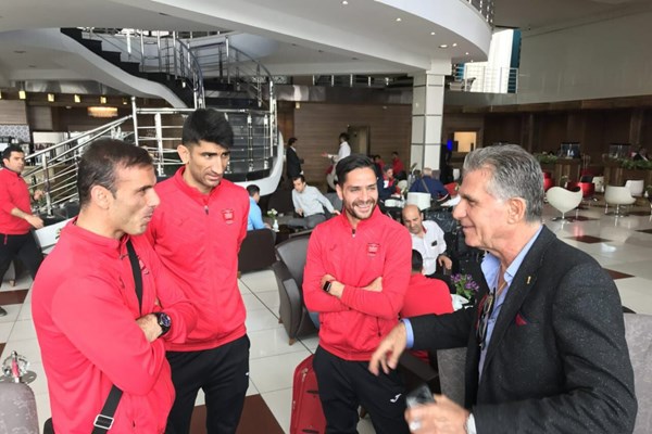 دیدار بازیکنان پرسپولیس با سرمربی تیم ملی فوتبال + عکس