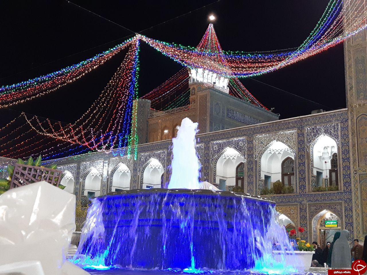 حرم مطهر رضوی در شب میلاد حضرت فاطمه زهرا (س) + تصاویر