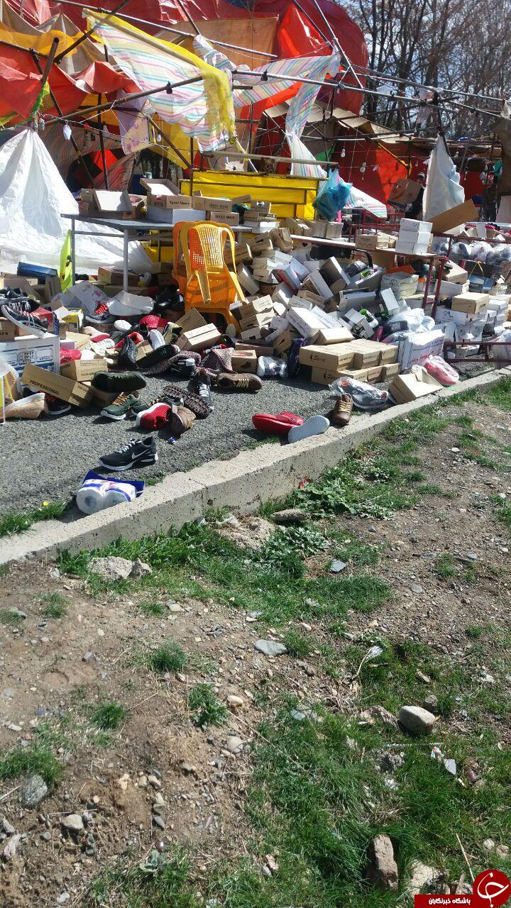 وزش باد شدید نمایشگاه بهاره 