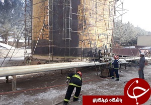 آتش سوزی در کارخانه ایران منیزیای سربیشه