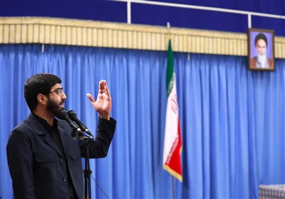 مداحی نریمانی دردیدار نوجوانان و جوانان اردوهای راهیان نور با رهبرانقلاب