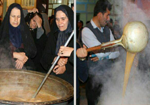 آیین سنتی سمنو پزان در سامان