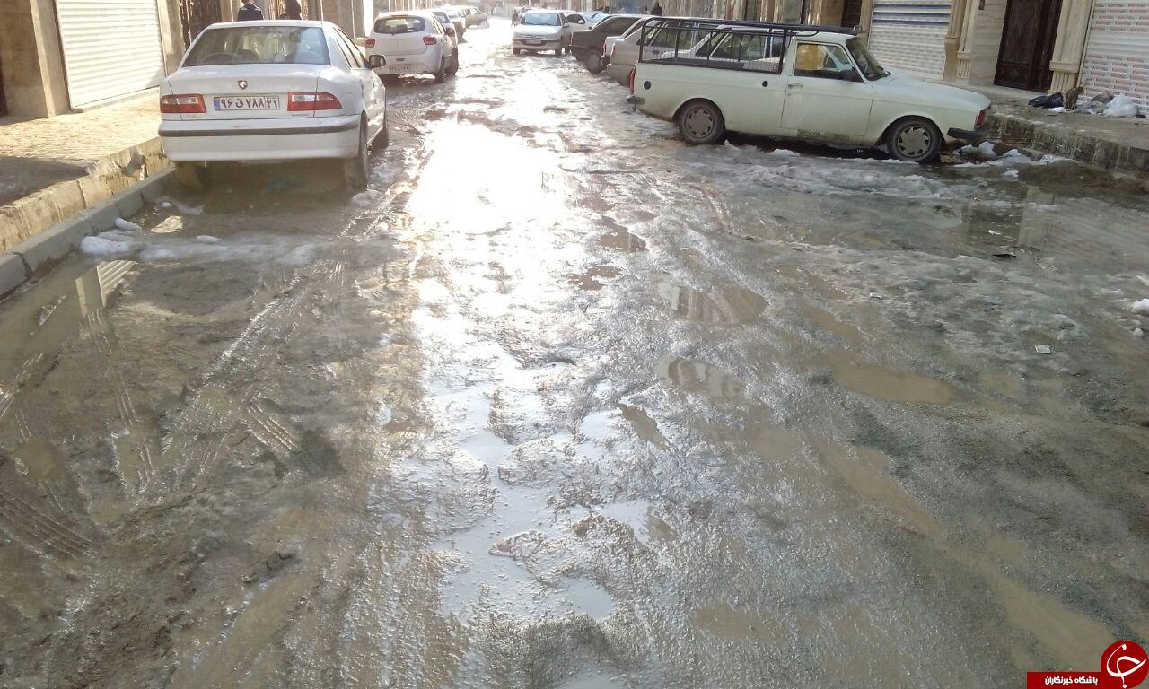 کمبود روکش آسفالت خیابان&zwnj;ها در شهرک سبزدشت + تصاویر