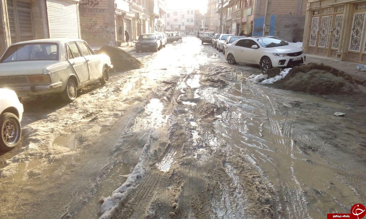 کمبود روکش آسفالت خیابان&zwnj;ها در شهرک سبزدشت + تصاویر