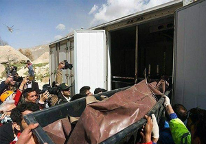 تحویل اجساد حادثه سقوط هواپیمای ترکیه‌ای به پزشکی قانونی