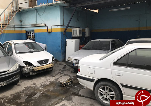 آتش سوزی در تعمیرگاه خودرو
