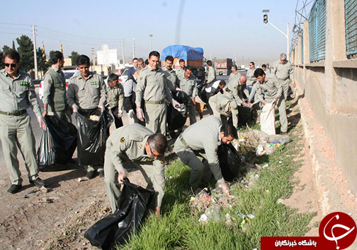 اجرای طرح بی زباله با شعار 