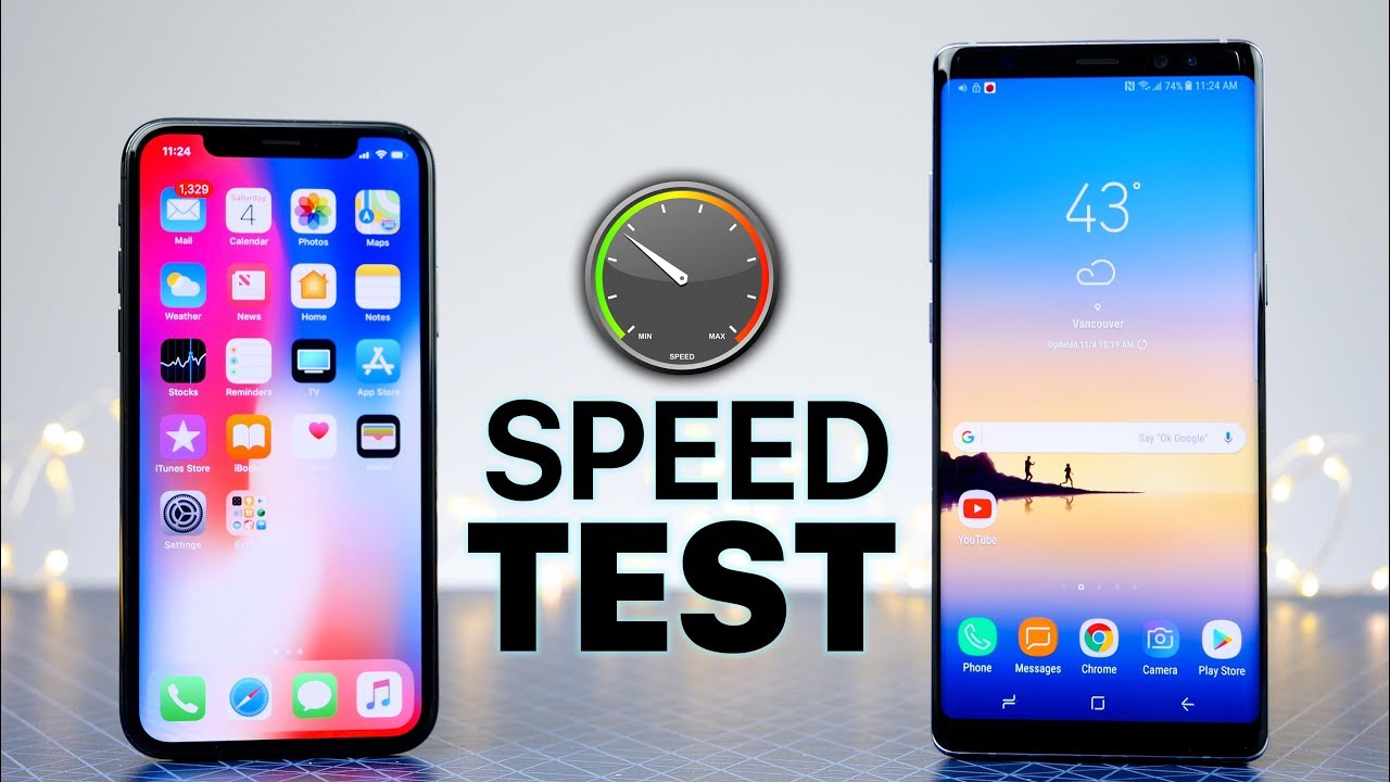 مقایسه سرعت Galaxy S9 Plus و iPhone X / سرعت کدام بیشتر است؟ +فیلم