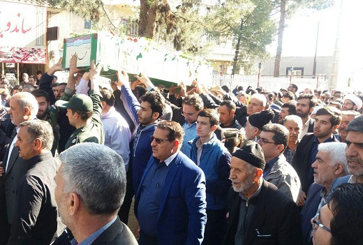 آغاز تشییع پیکرشهید غلامحسینی در ساوه + تصاویر