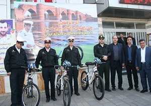 برای نخستین بار ارائه خدمت پلیس دوچرخه سوار  در میاندوآب