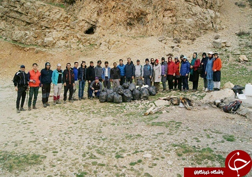 اجرای طرح بی زباله با شعار " از خودمان شروع کنیم" در ازنا + تصاویر