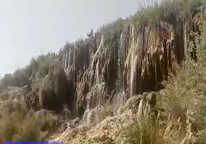 آبشار زیبا و دیدنی در روستای "شهرک بستان" + فیلم