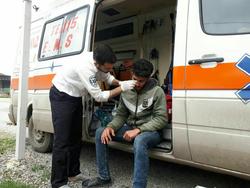 زخمی شدن راننده جوان با مواد آتش زا در بابل