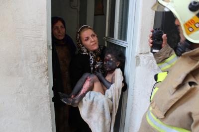 انفجار مواد محترقه در یک ساختمان مسکونی/ دو نوجوان دچار سوختگی شدند