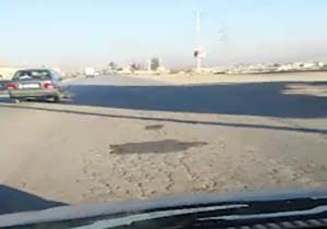 گلایه شهروندان شیرازی از وضعیت نامناسب جاده + فیلم