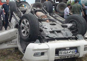 ۳ مصدوم در حادثه رانندگی محور ناهار خوران