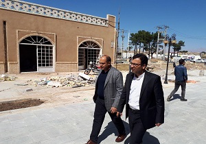 بازدید مدیرکل فرهنگ و ارشاد اسلامی یزد از طرح خیابان فرهنگ و هنر