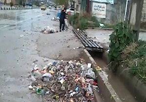 انباشت زباله در خیابان های یاسوج + فیلم