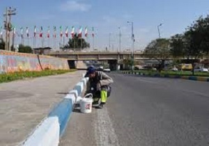 ۵۰ هزار متر طول از جداول سطح شهر رنگ آمیزی شد