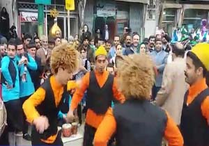 رقص محلی در آستانه ایام نوروز در «پل سفید» + فیلم