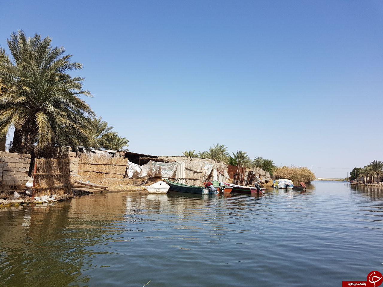 شادگان و جاذبه خانه های شناور در میان آب